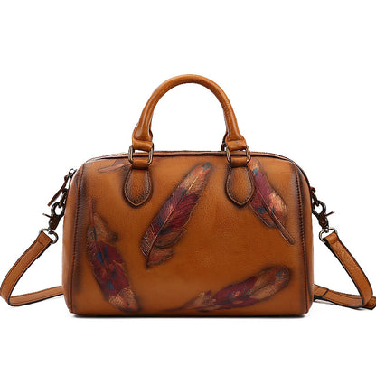 Borsa di moda casual vera in pelle.