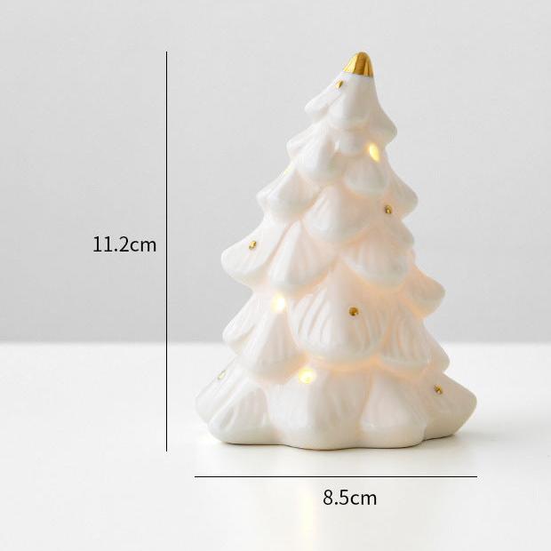 Christmas Ceramic Tabletop Decor Scene