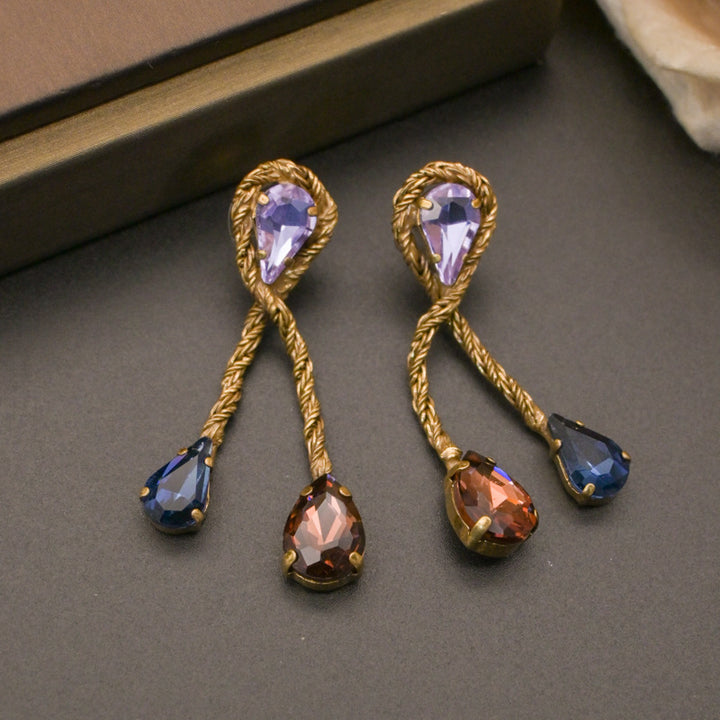 Vintage Minimalist Teardrop Earrings
