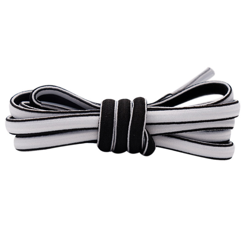 Creative Dual-Color Elastic Shoelaces