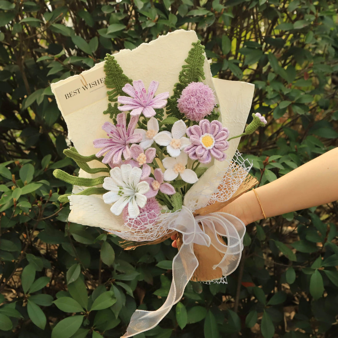 Handmade Knitted Flower Bouquet
