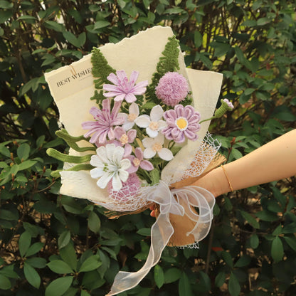 Handmade Knitted Flower Bouquet