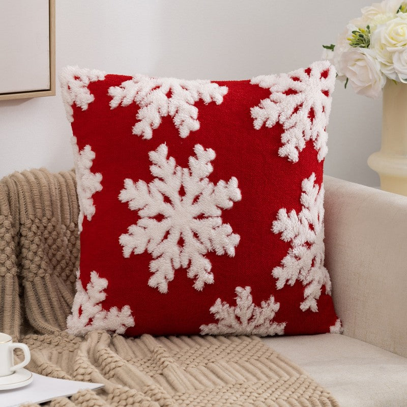 Weihnachts -Schneeflocke Rentier Holiday Pillow