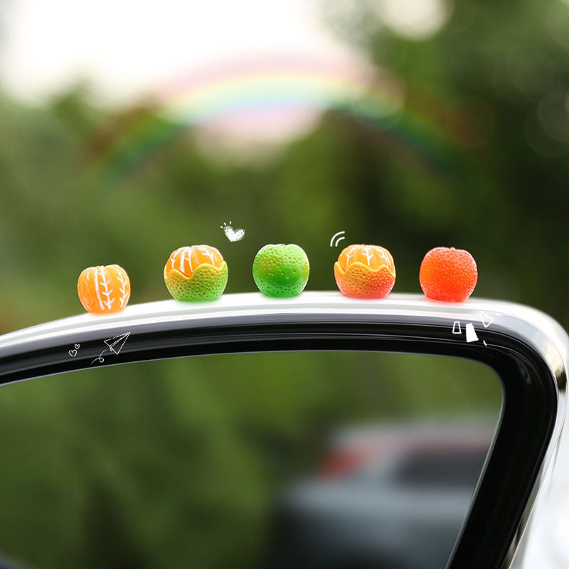 Fresh Tangerine Cute and Fun Car Interior Decoration