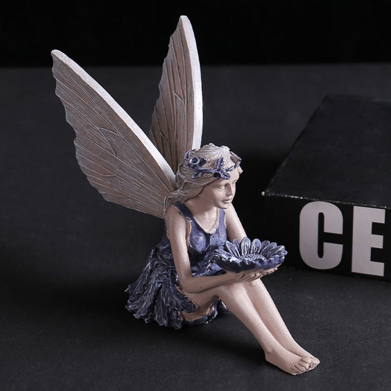 Angel Girl Fairy Resin Statue Yard Garden Decor Ornament