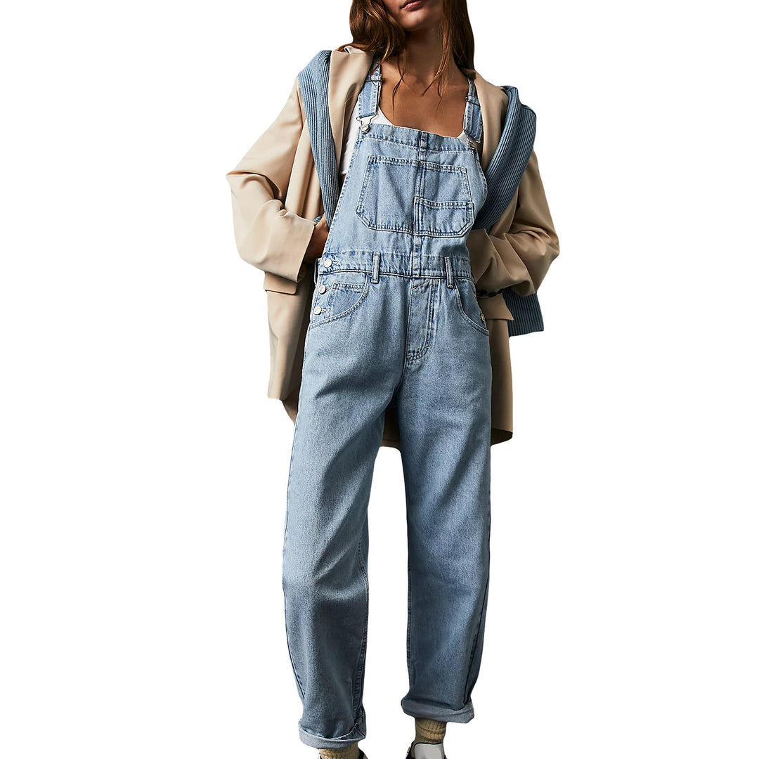 Lässige Denim-Overalls mit entspannter Passform
