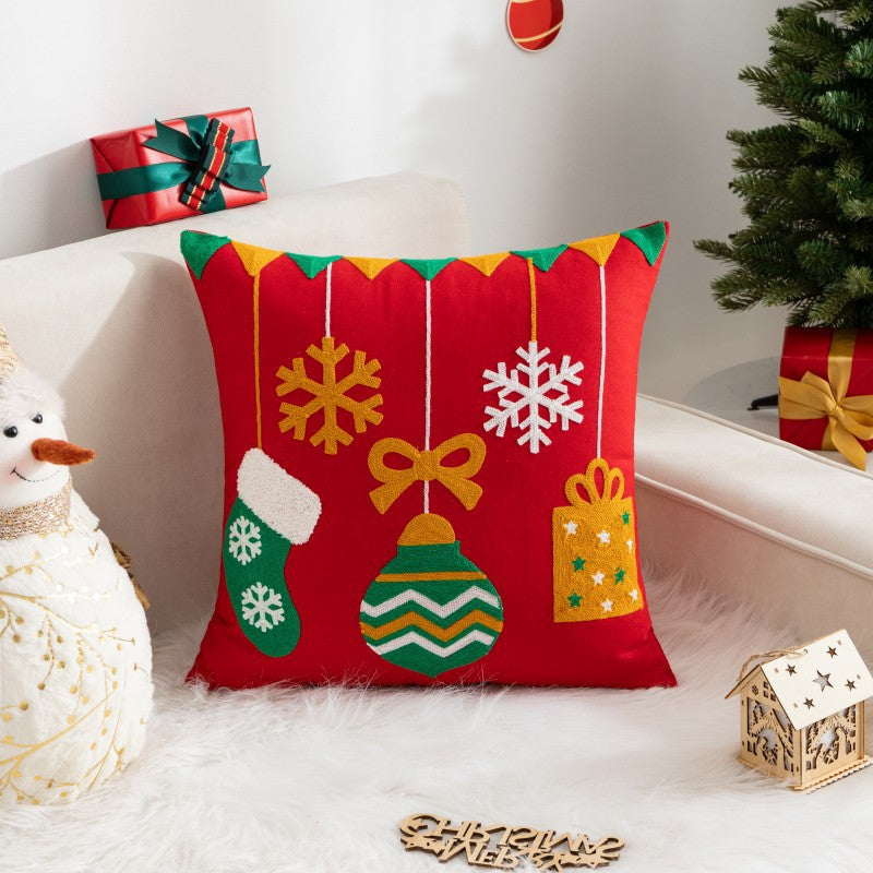 Christmas Cartoon Print Holiday Pillow(Pillow inserts included)