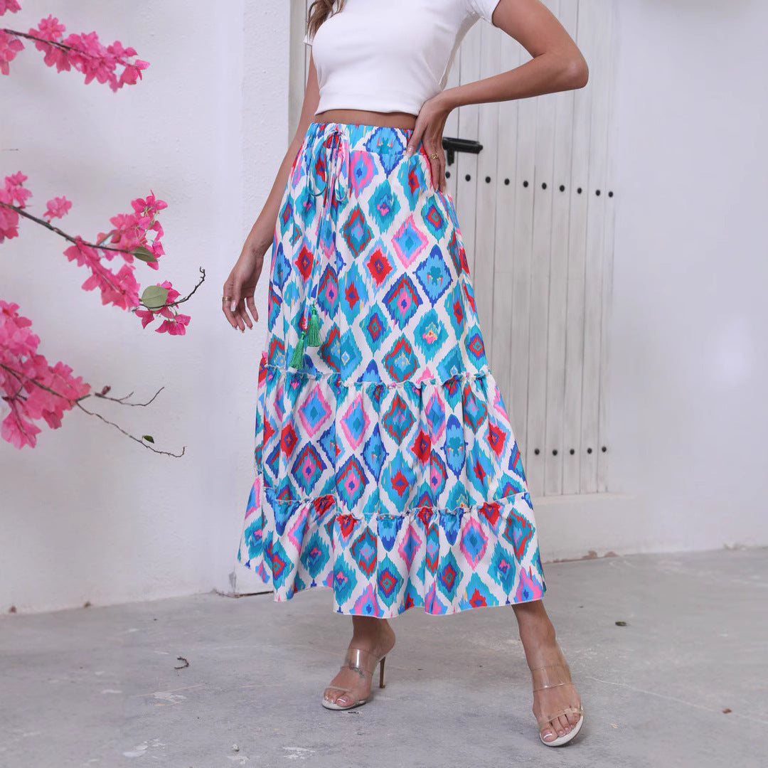 Summer Boho Maxi Skirt