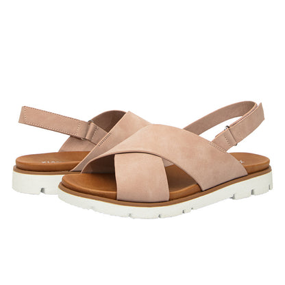 Lässige retro gewebte komfortable sandalen