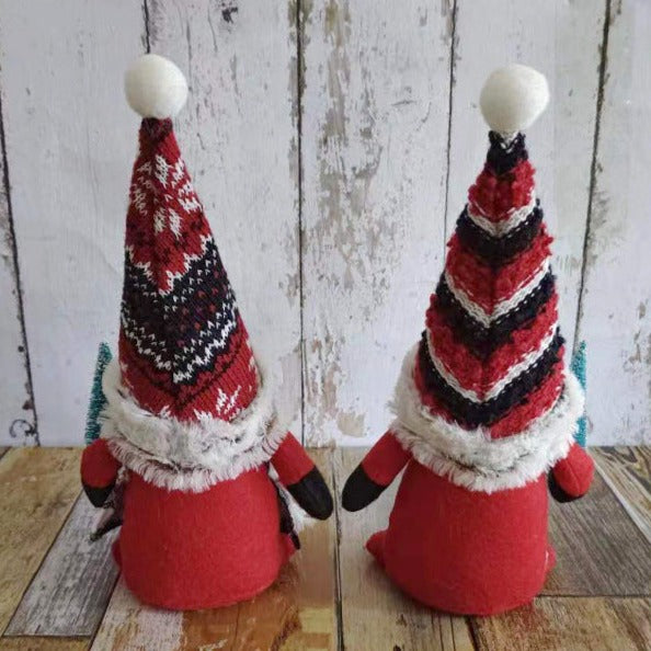 Cute Christmas Tree Hugging Couple Plush Doll