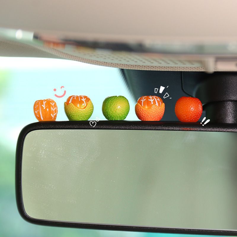 Fresh Tangerine Cute and Fun Car Interior Decoration