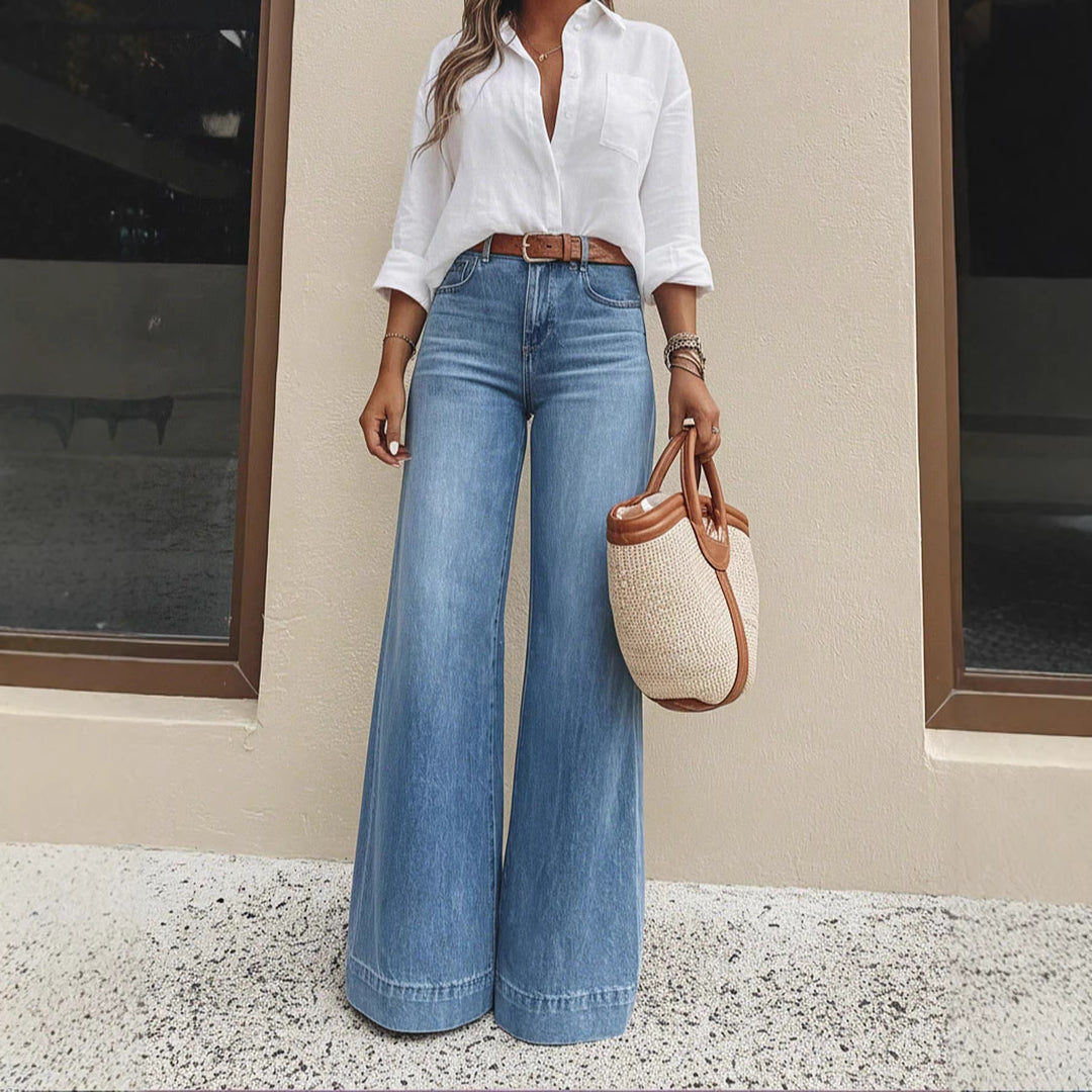 Relaxed Fit Vintage Wash Jeans
