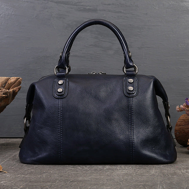 Vintage-Tasche mit Mandala-Prägung und Henkel