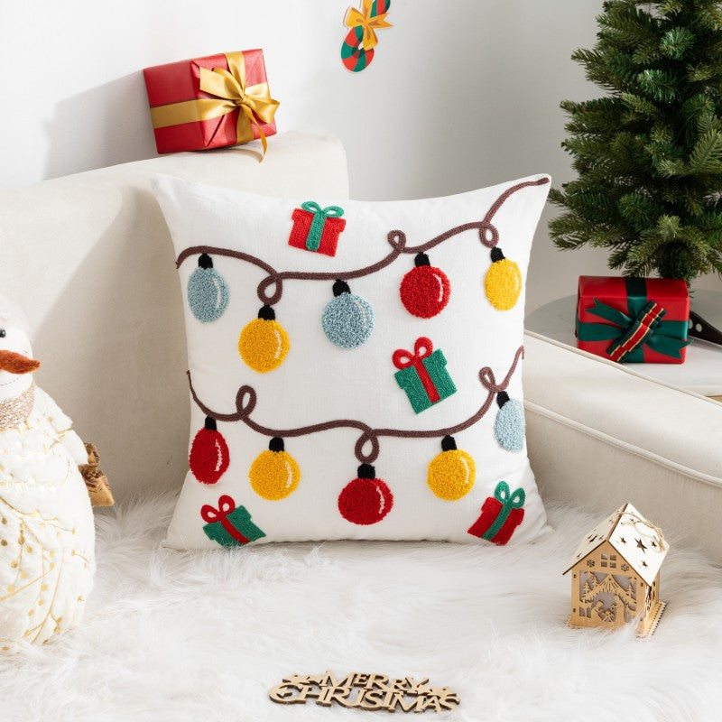 Christmas Cartoon Print Holiday Pillow(Pillow inserts included)