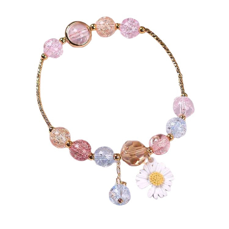 Bracelet de marguerites coloré