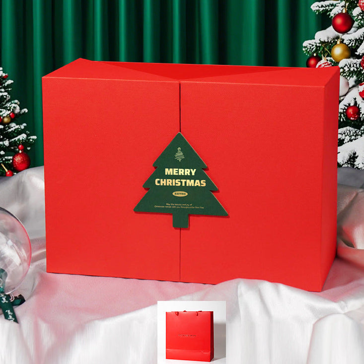 Red Christmas Gift Box (Empty Box)
