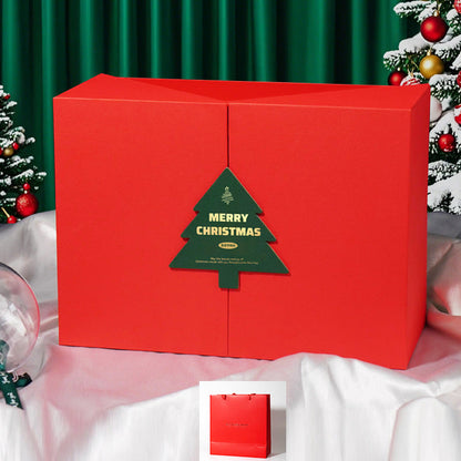 Red Christmas Gift Box (Empty Box)