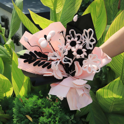 Handmade Knitted Mixed Handheld Bouquet