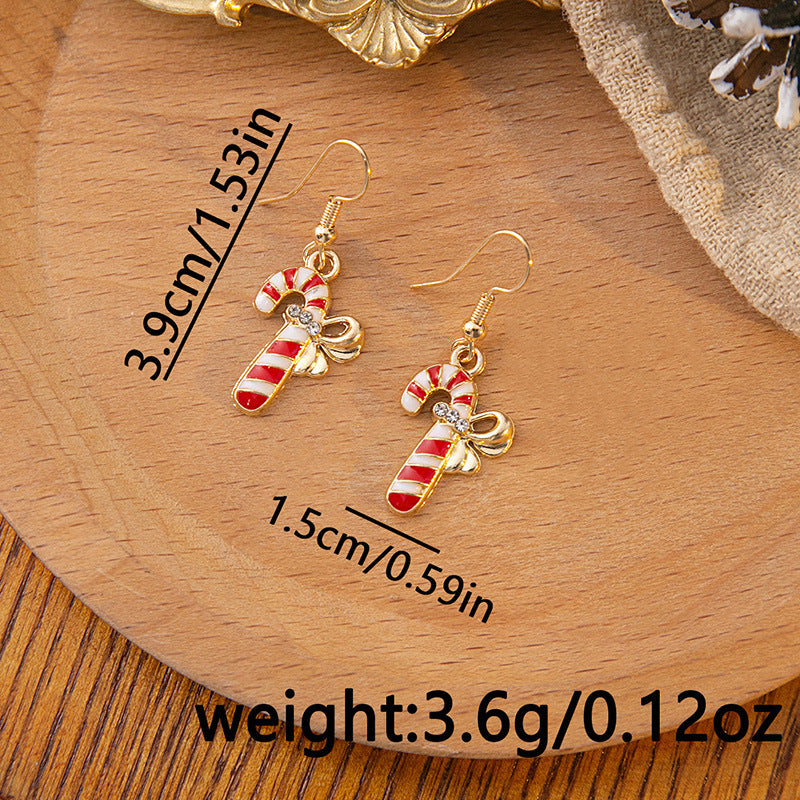 Christmas Snowflake Bell Rendeer Boucles d&