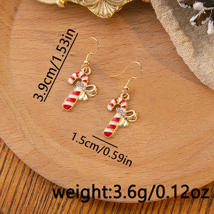 Christmas Snowflake Bell Rendeer Boucles d&