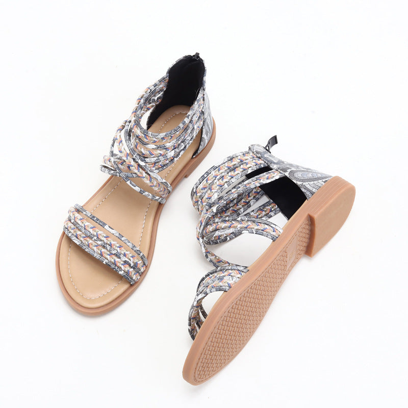 Roman Crisscross Bohemian Beach Sandals