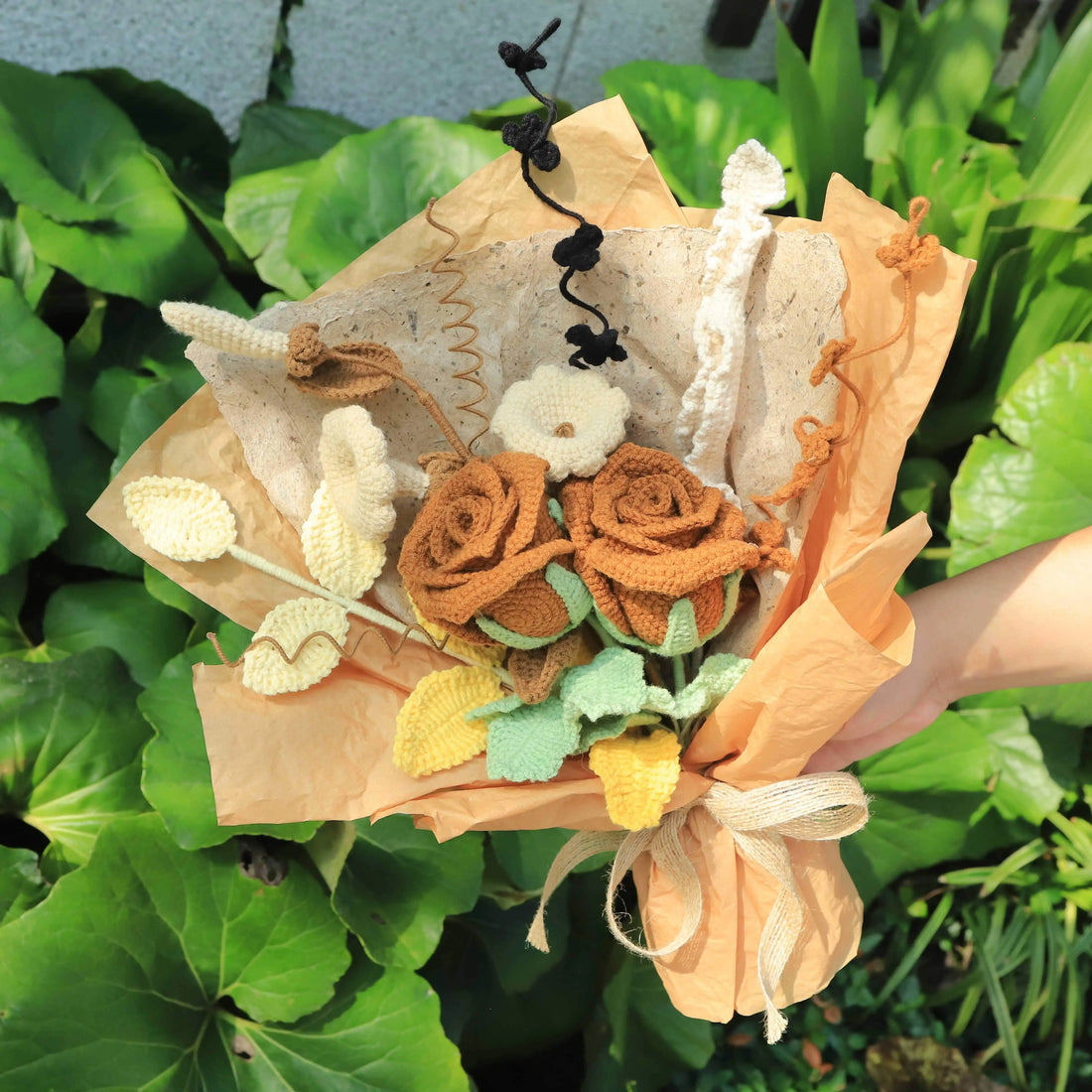 Handmade Knitted Vintage Bouquet