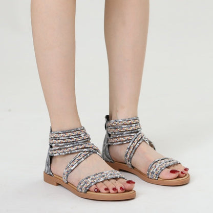 Roman Crisscross Bohemian Beach Sandals