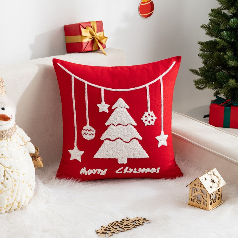 Christmas Cartoon Print Holiday Pillow(Pillow inserts included)