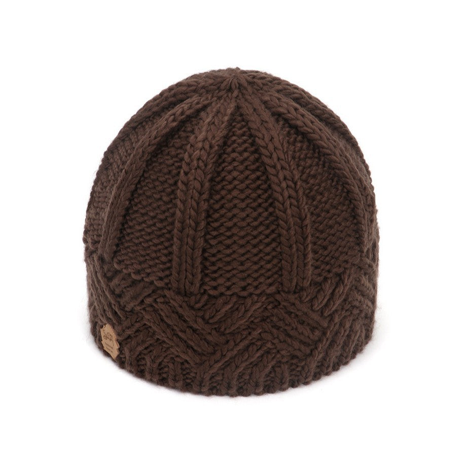 Vintage Diamond-Pattern Chunky Knit Fall/Winter Hat