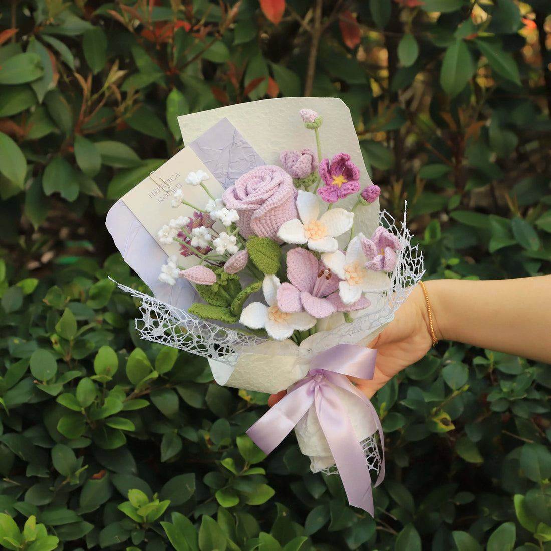 Handmade Rose Mixed Flower Bouquet
