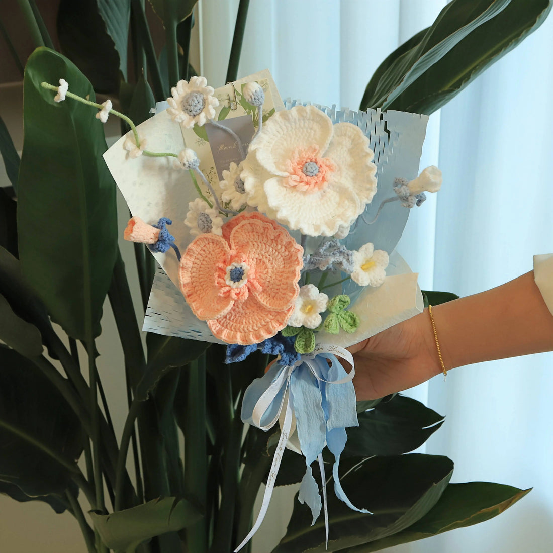 Handmade Poppyr Knitted Bouquet