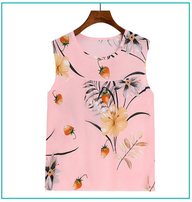 Summer Sleeveless Vest and Capri Pajama Set