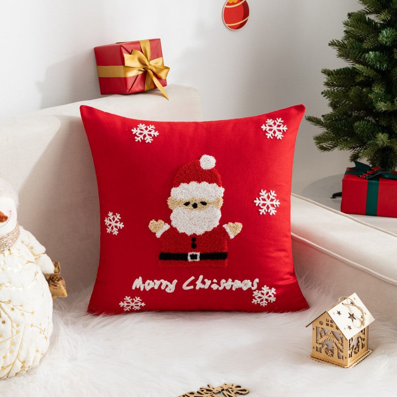 Christmas Cartoon Print Holiday Pillow(Pillow inserts included)