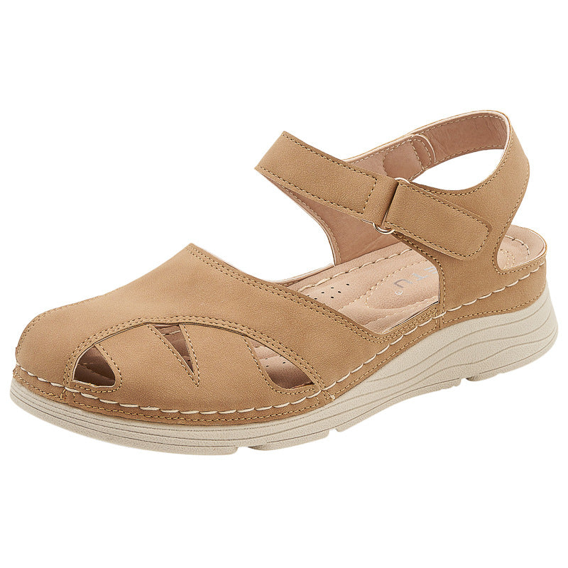Comfortable Casual Peep Toe Hollow-out Platform Sandals