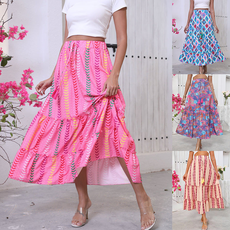 Summer Boho Maxi Skirt