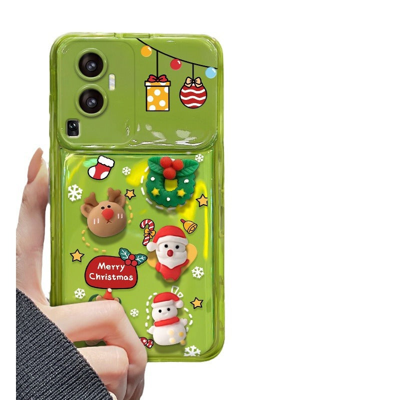 Christmas Doll Flip Mirror Phone Case