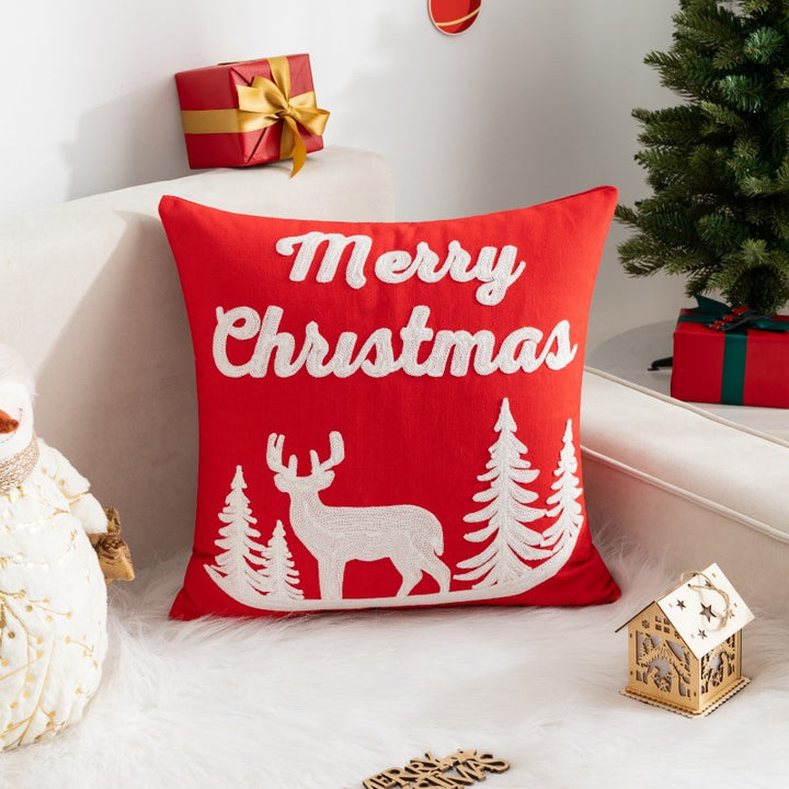 Christmas Cartoon Print Holiday Pillow(Pillow inserts included)