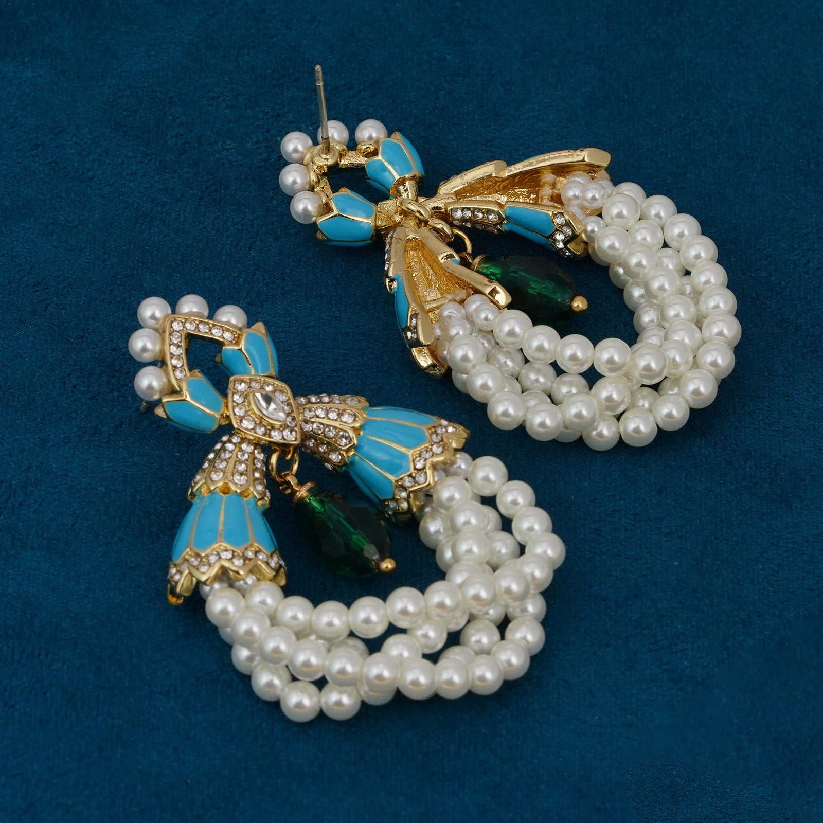 Vintage Pearl Tassel Earrings