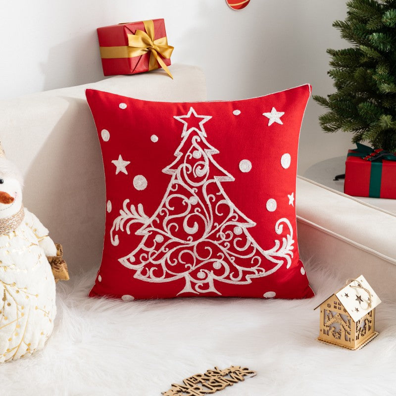 Christmas Cartoon Print Holiday Pillow(Pillow inserts included)