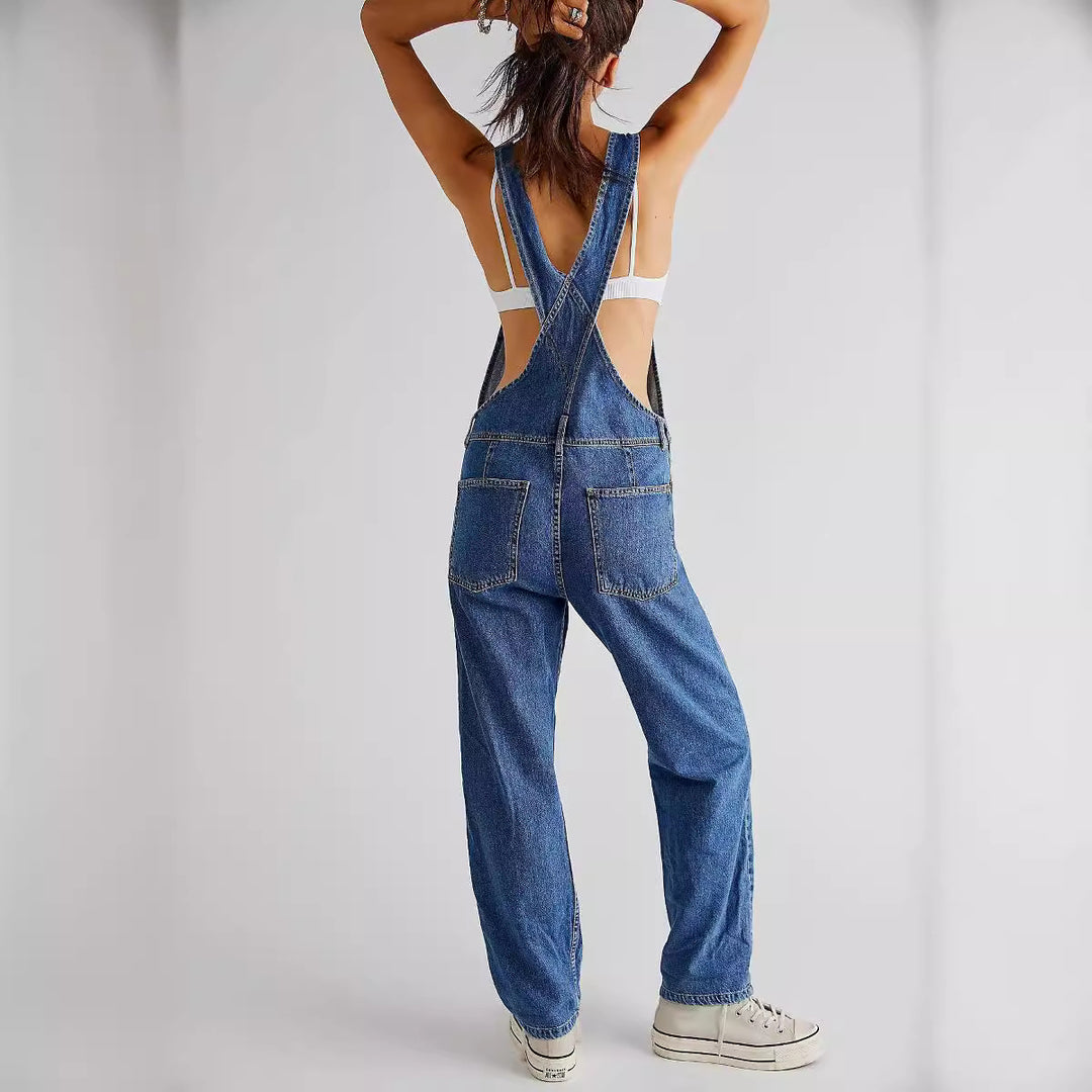 Lässige Denim-Overalls mit entspannter Passform