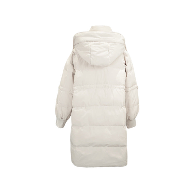 Hooded Long Casual Slim-fit Duck Down Thickened High-end Warm Coat