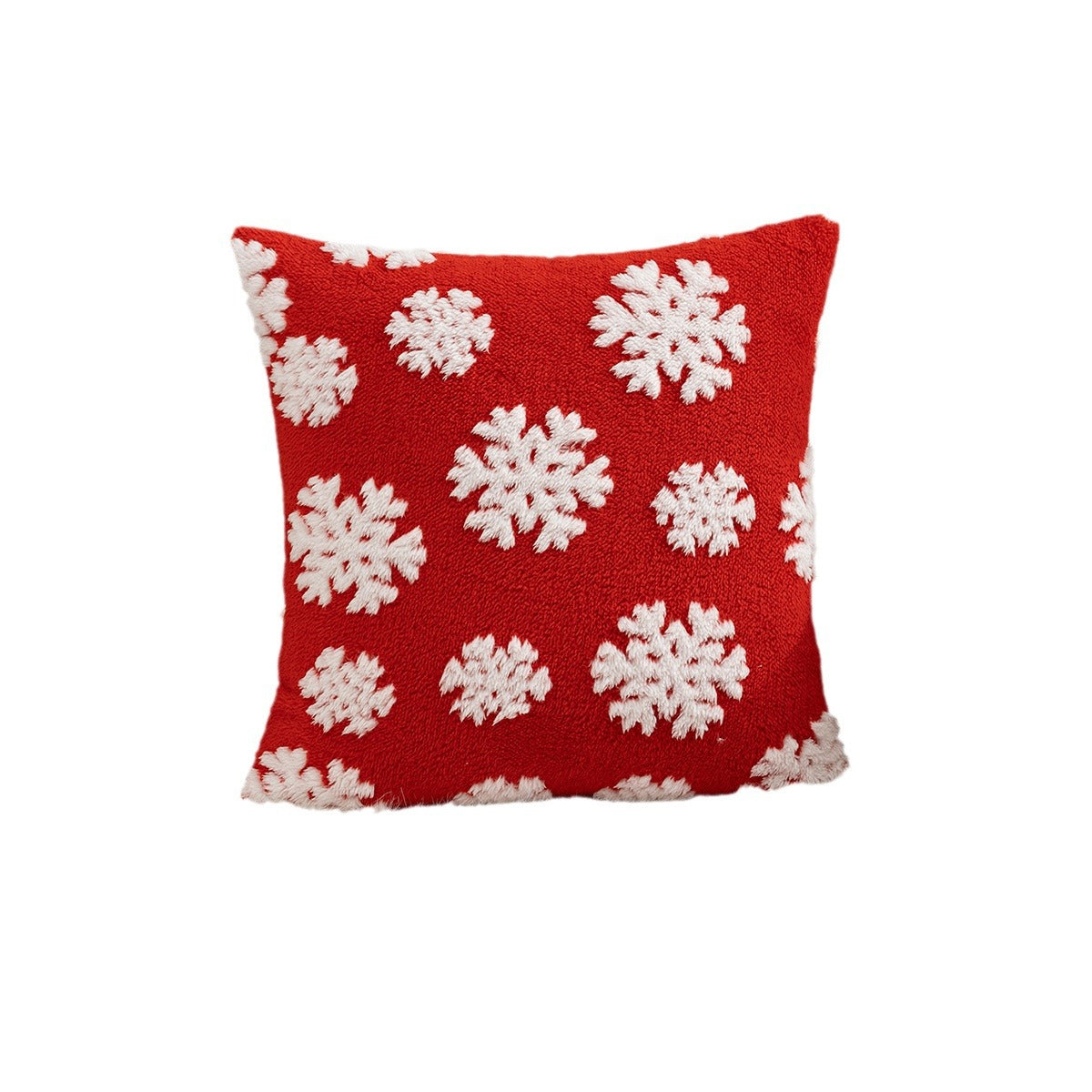 Christmas Snowflake Reindeer Holiday Pillow