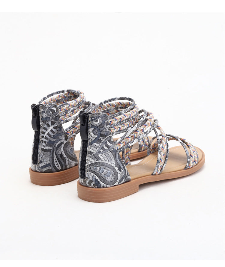 Roman Crisscross Bohemian Beach Sandals