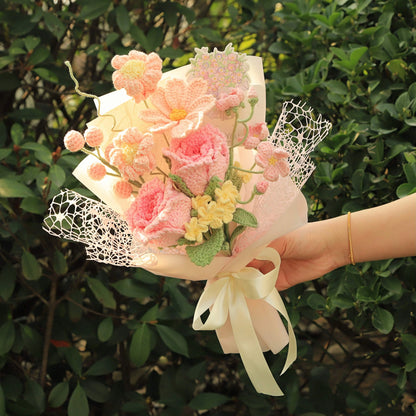 Creative Handmade Knitted Bouquet for Birthday