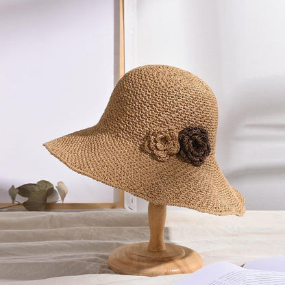 Beach Sun Hat - Sun Protection Versatile Straw Hat