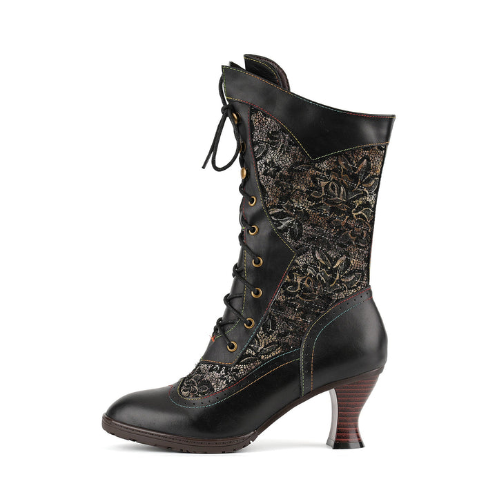 Elegancia victoriana Botas de medio techo
