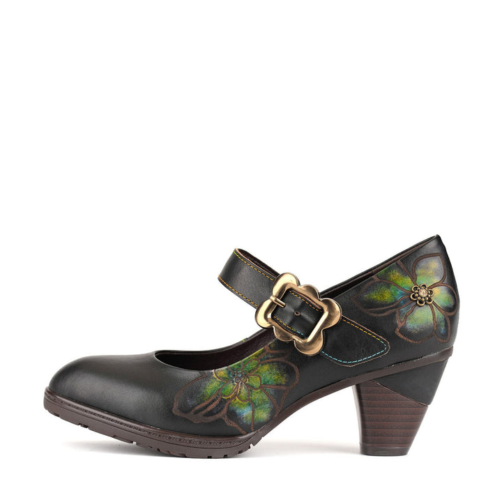 Vintage Handmade Bloom Elegance Pumps
