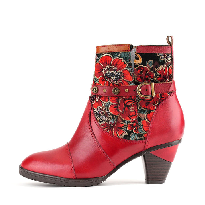 Botas florais vibrantes vintage