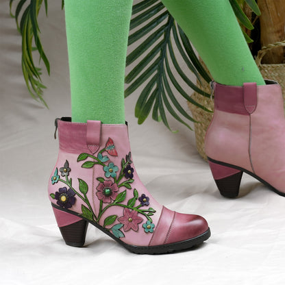 Grace Blossom Rosa Botas