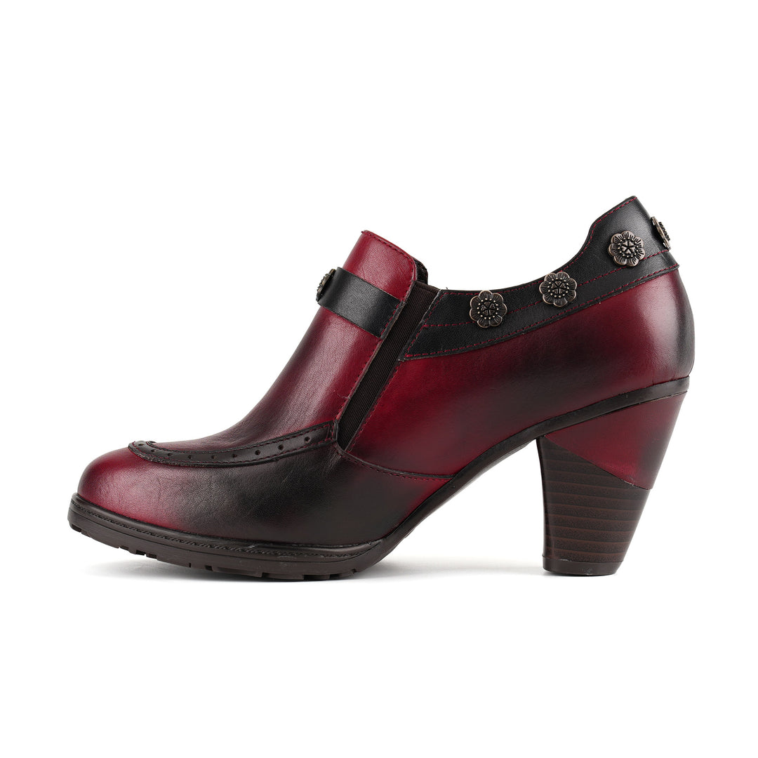 Vintage Elegant Heeled Pumps